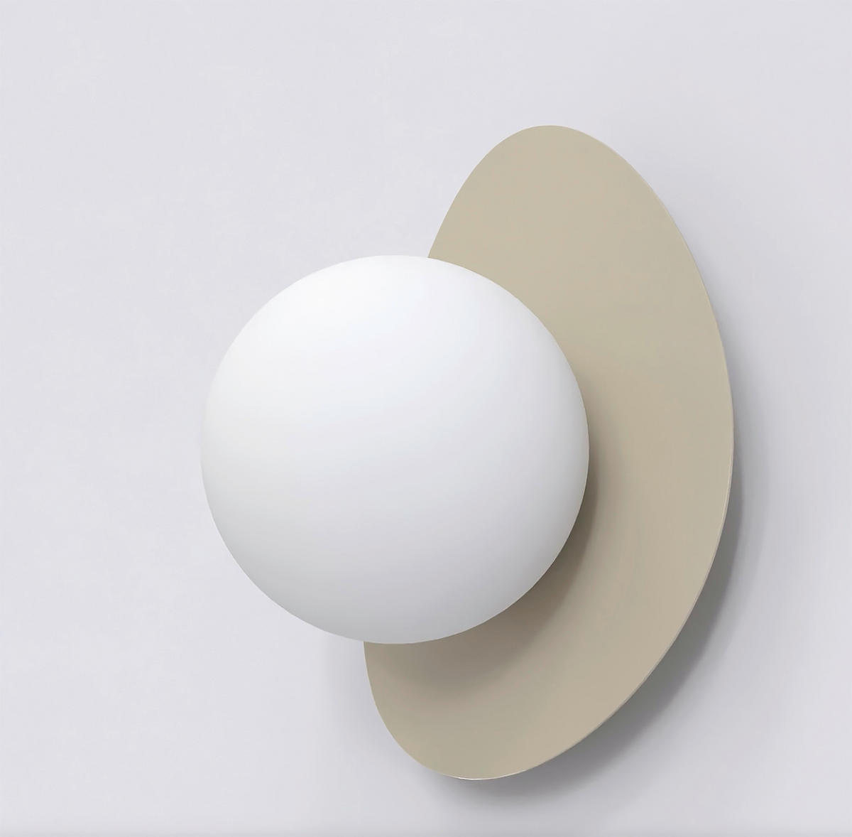 WANDLEUCHTE  16/13/20 cm    - Beige, KONVENTIONELL, Glas/Metall (16/13/20cm)