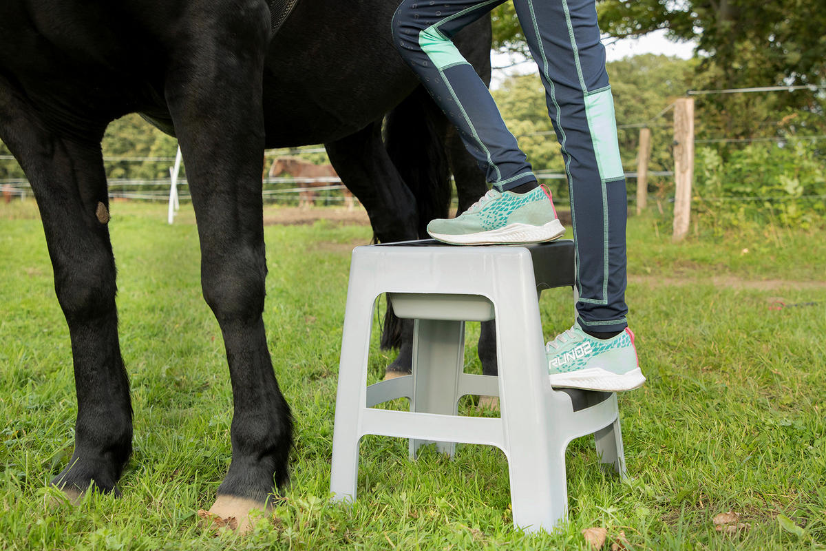 TRITTHOCKER  - Grau, Basics, Kunststoff (44/47/47cm)