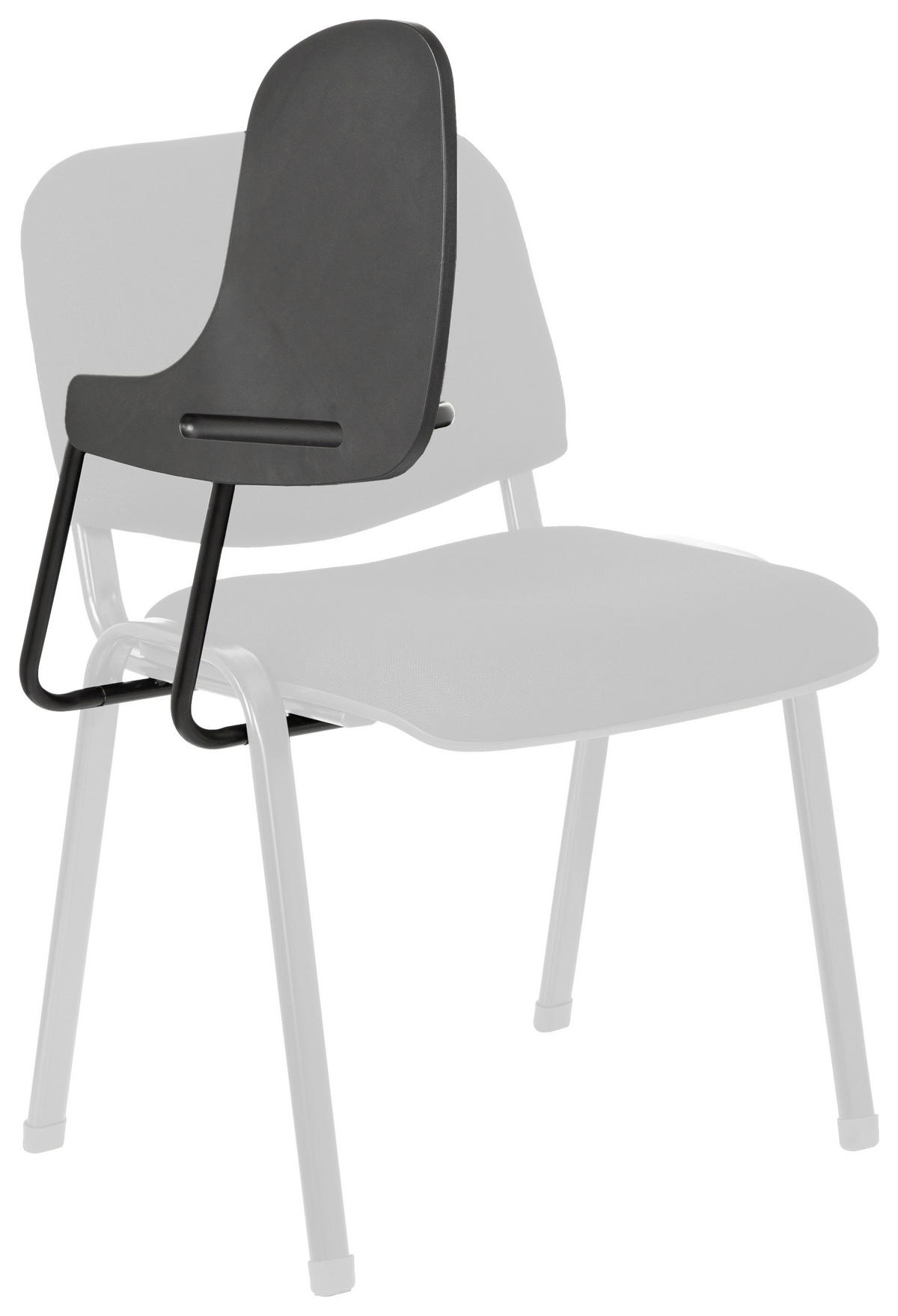 Schreibtablett 30/40/20 cm Schwarz  - Schwarz, Basics, Kunststoff/Metall (30/40/20cm) - MID.YOU
