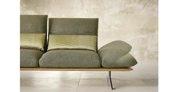 ECKSOFA Grün Flachgewebe  - Schwarz/Grün, Design, Holz/Textil (159/314cm) - Dieter Knoll