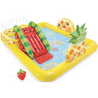 BAZÉN NA HRANÍ  - oranžová/zelená, Lifestyle, plast (244/91/191cm) - Intex