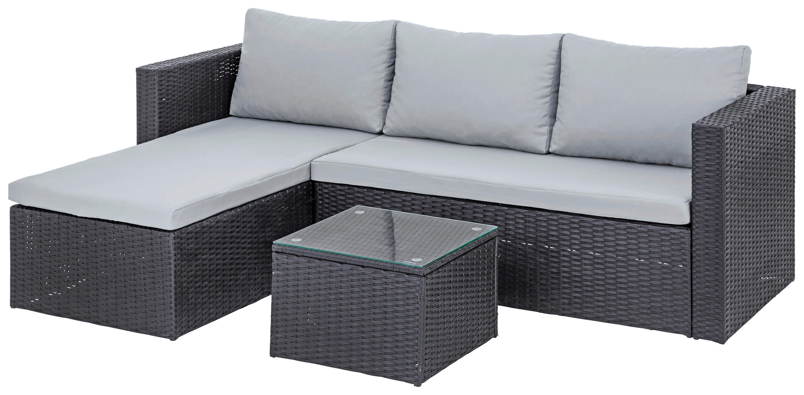 Ondega TERASOVÁ SEDACÍ SOUPRAVA plast, sklo, textil