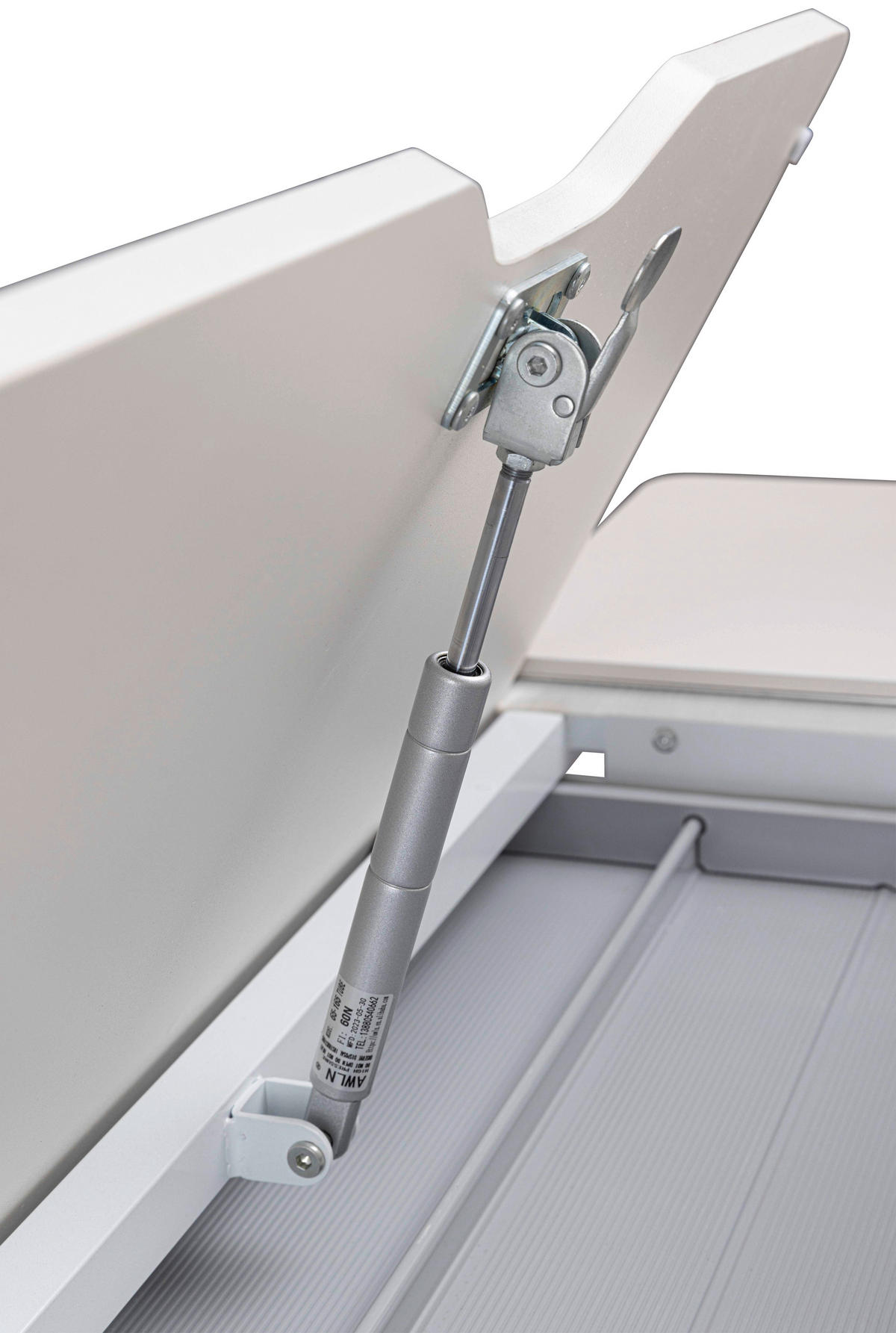JUGENDSCHREIBTISCH 120/60/96-116 cm  in Weiss  - Weiss/Grau, Modern, Holzwerkstoff/Metall (120/60/96-116cm) - MID.YOU
