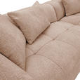 ECKSOFA Rosa Flachgewebe  - Schwarz/Rosa, KONVENTIONELL, Kunststoff/Textil (280/170cm) - Carryhome