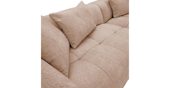 ECKSOFA Rosa Flachgewebe - Schwarz/Rosa, KONVENTIONELL, Kunststoff/Textil (280/170cm) - Carryhome