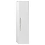 MIDISCHRANK 32,2/129/32,5 cm  - Chromfarben/Weiß, MODERN, Glas/Holzwerkstoff (32,2/129/32,5cm) - Novel