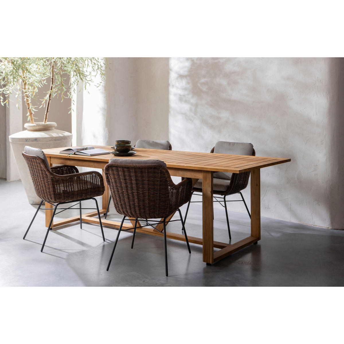 GARTENTISCH 240/90/75 cm Holz rechteckig  - Naturfarben, Design, Holz (240/90/75cm) - Livetastic