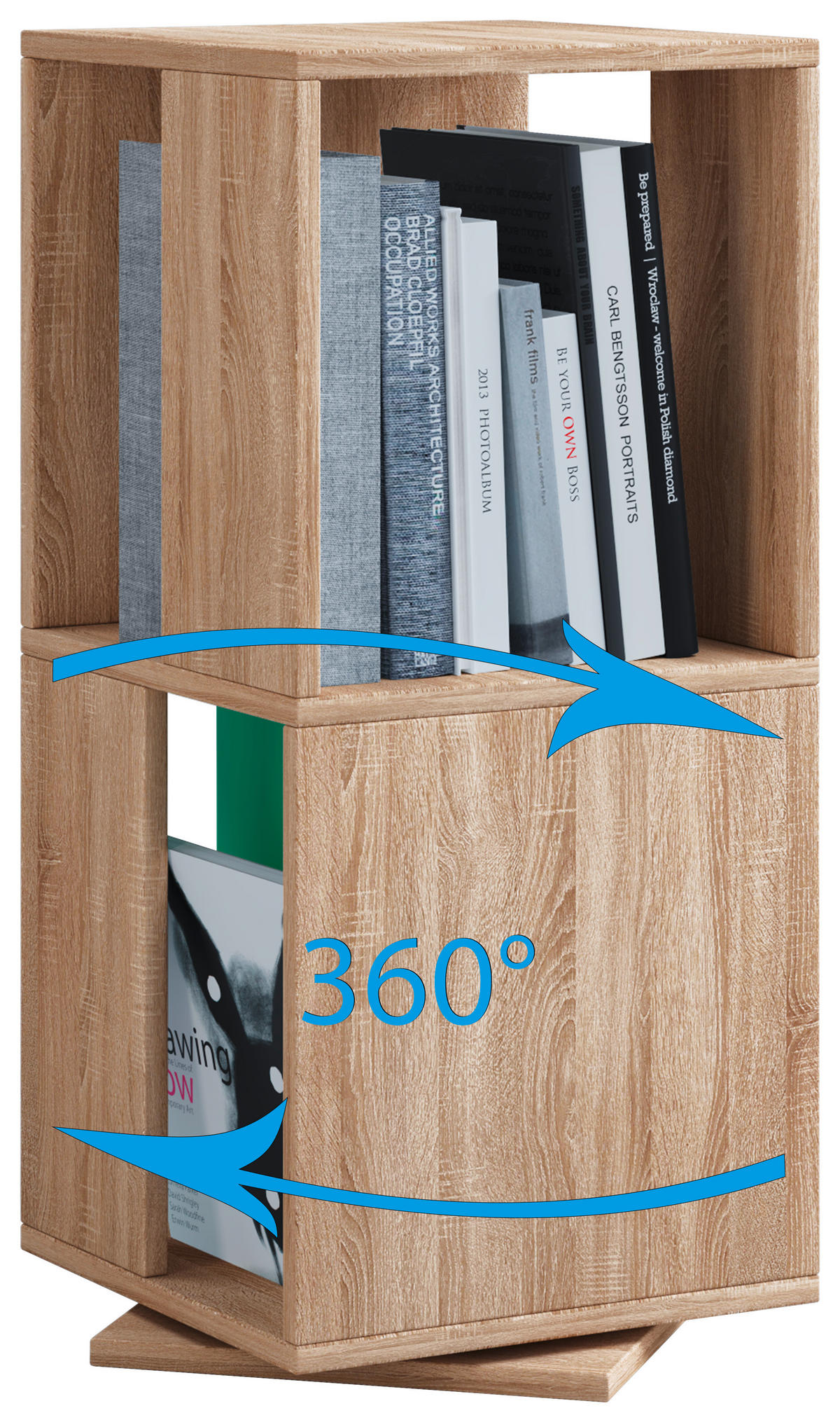 DREHREGAL  34/74/34 cm Sonoma Eiche  - Sonoma Eiche, Basics, Holzwerkstoff (34/74/34cm) - MID.YOU