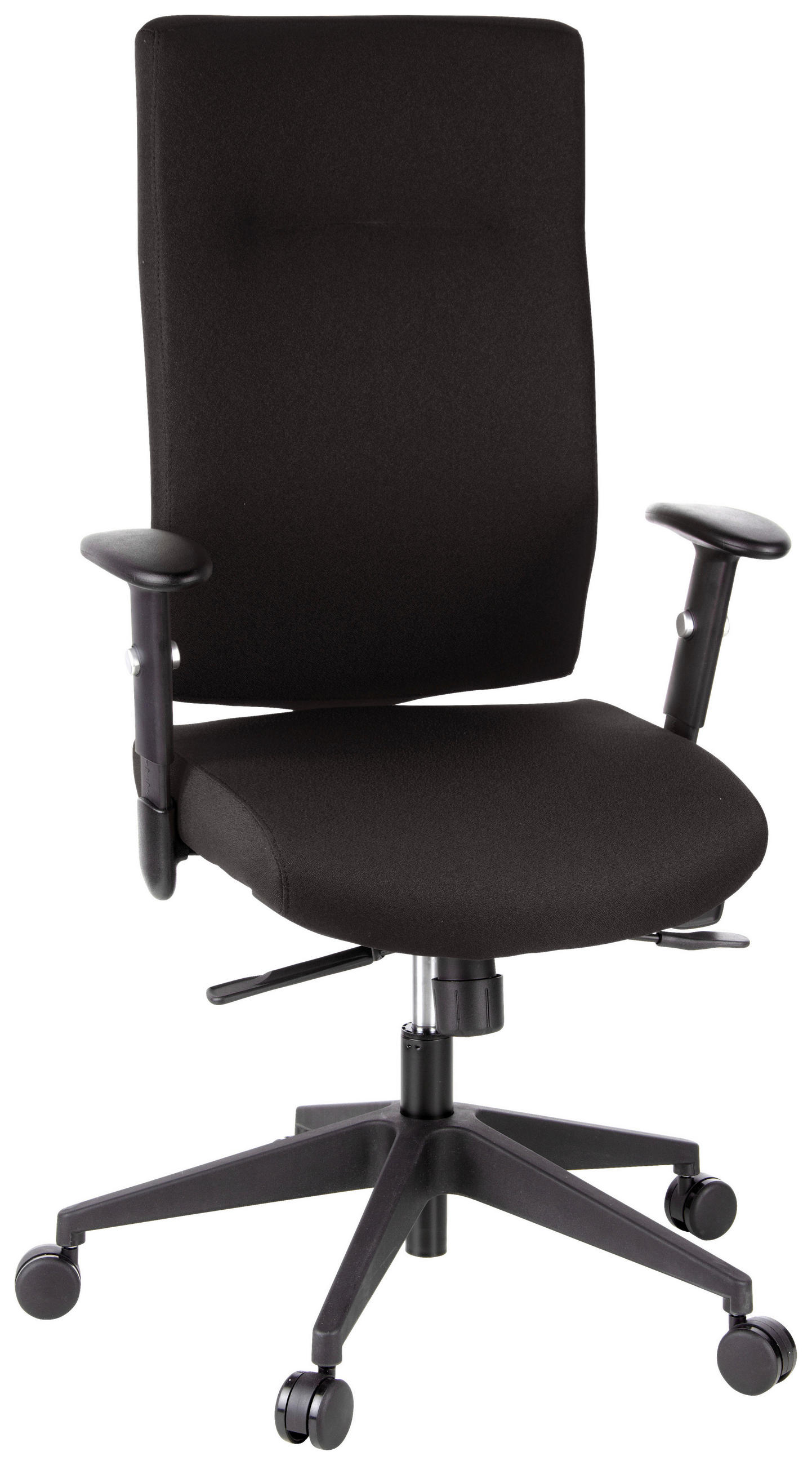 OTOČNÁ ŽIDLE, plochá tkanina, černá - černá, Moderní, textil/plast (57/125/53cm) - MID.YOU