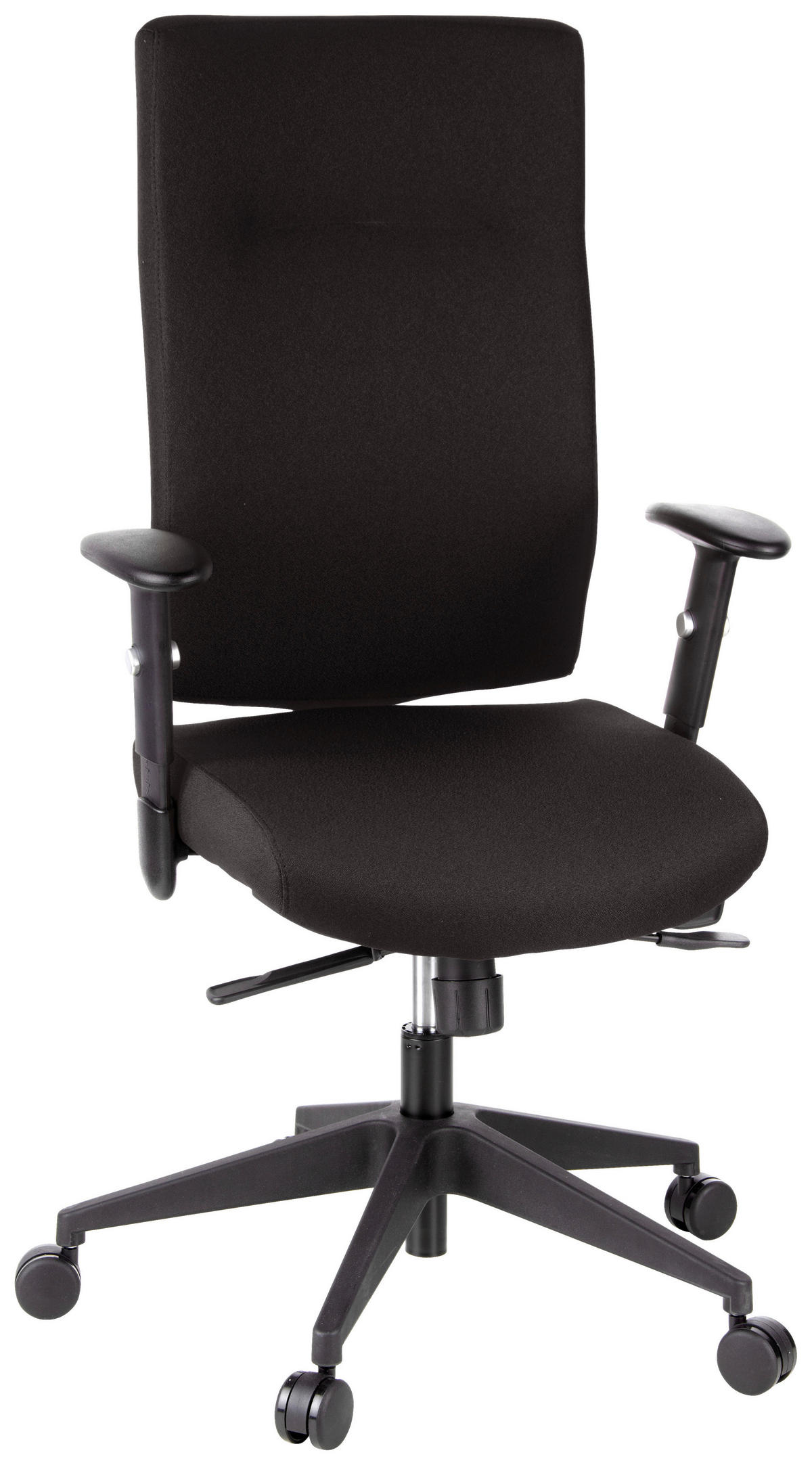 OTOČNÁ ŽIDLE, plochá tkanina, černá - černá, Moderní, textil/plast (57/125/53cm) - MID.YOU
