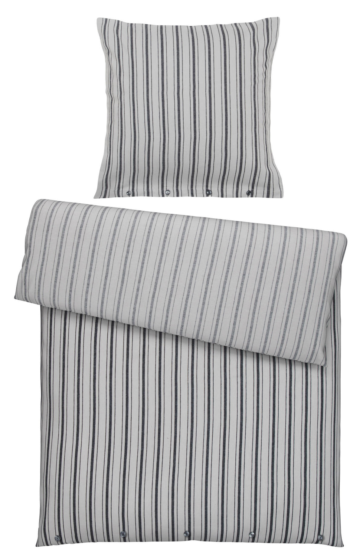 WENDEBETTWÄSCHE Biber 135/200 cm  - Taupe, KONVENTIONELL, Textil (135/200cm) - Dieter Knoll