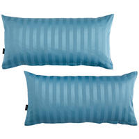 KISSENHÜLLEN-SET Dobby 40/80 cm  - Blau, KONVENTIONELL, Textil (40/80cm) - Novel