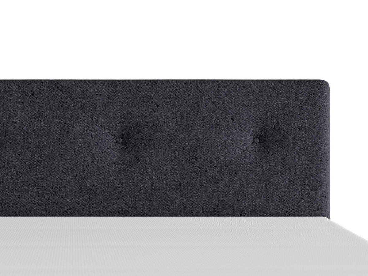BOXSPRINGBETT 140/200 cm  in Anthrazit  - Anthrazit/Schwarz, MODERN, Karton/Holz (140/200cm) - MID.YOU