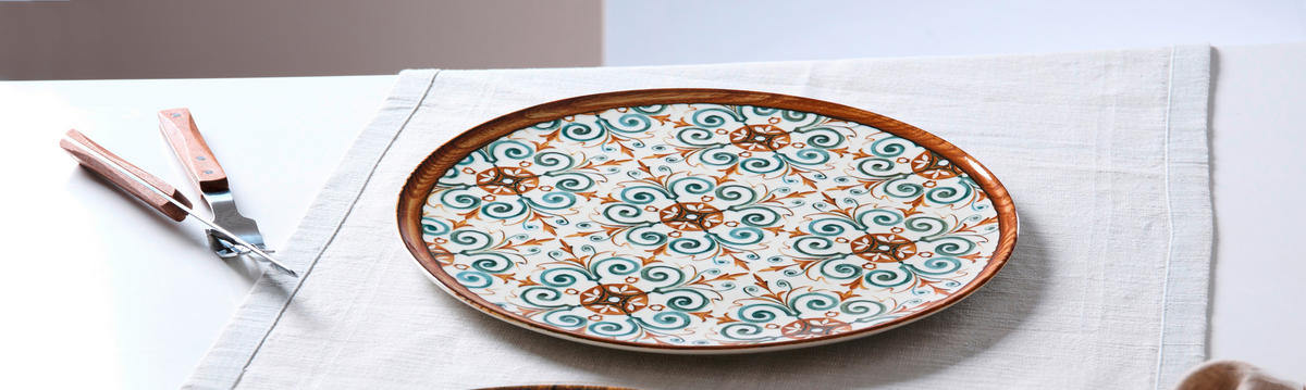 PIZZATELLER Porzellan Marrakesch  - Blau/Braun, Basics, Keramik (32cm) - Ritzenhoff Breker