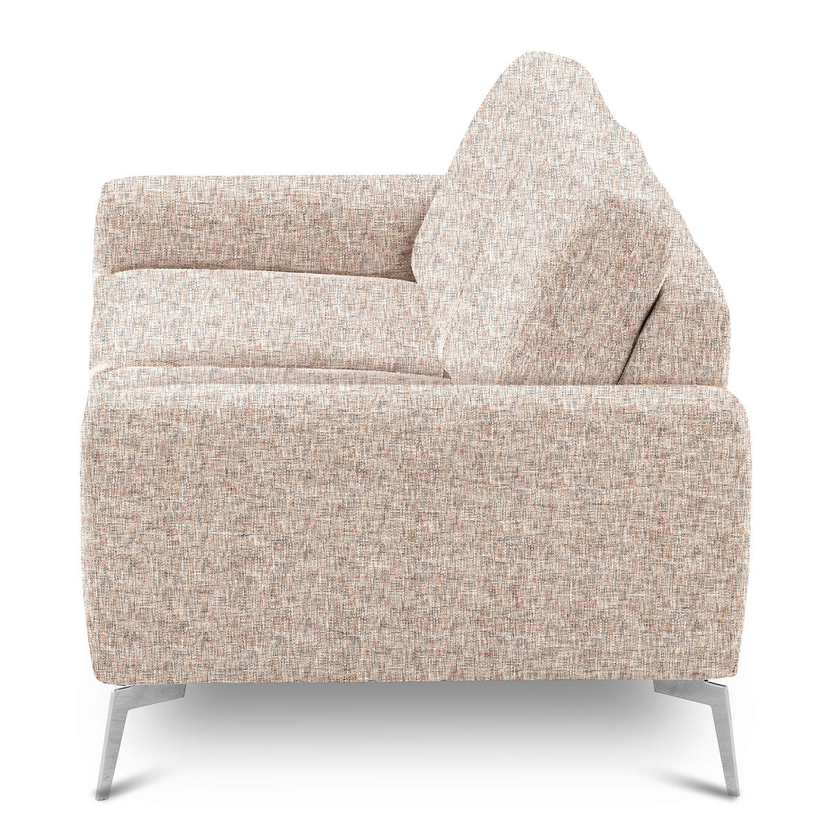 2-SITZER-SOFA Webstoff Blau, Gelb, Rot, Weiss  - Chromfarben/Blau, Design, Textil/Metall (157/85/92cm) - Livetastic