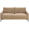 3-SITZER-SOFA Webstoff Taupe  - Taupe/Schwarz, KONVENTIONELL, Textil/Metall (196/78/90cm) - Hom`in