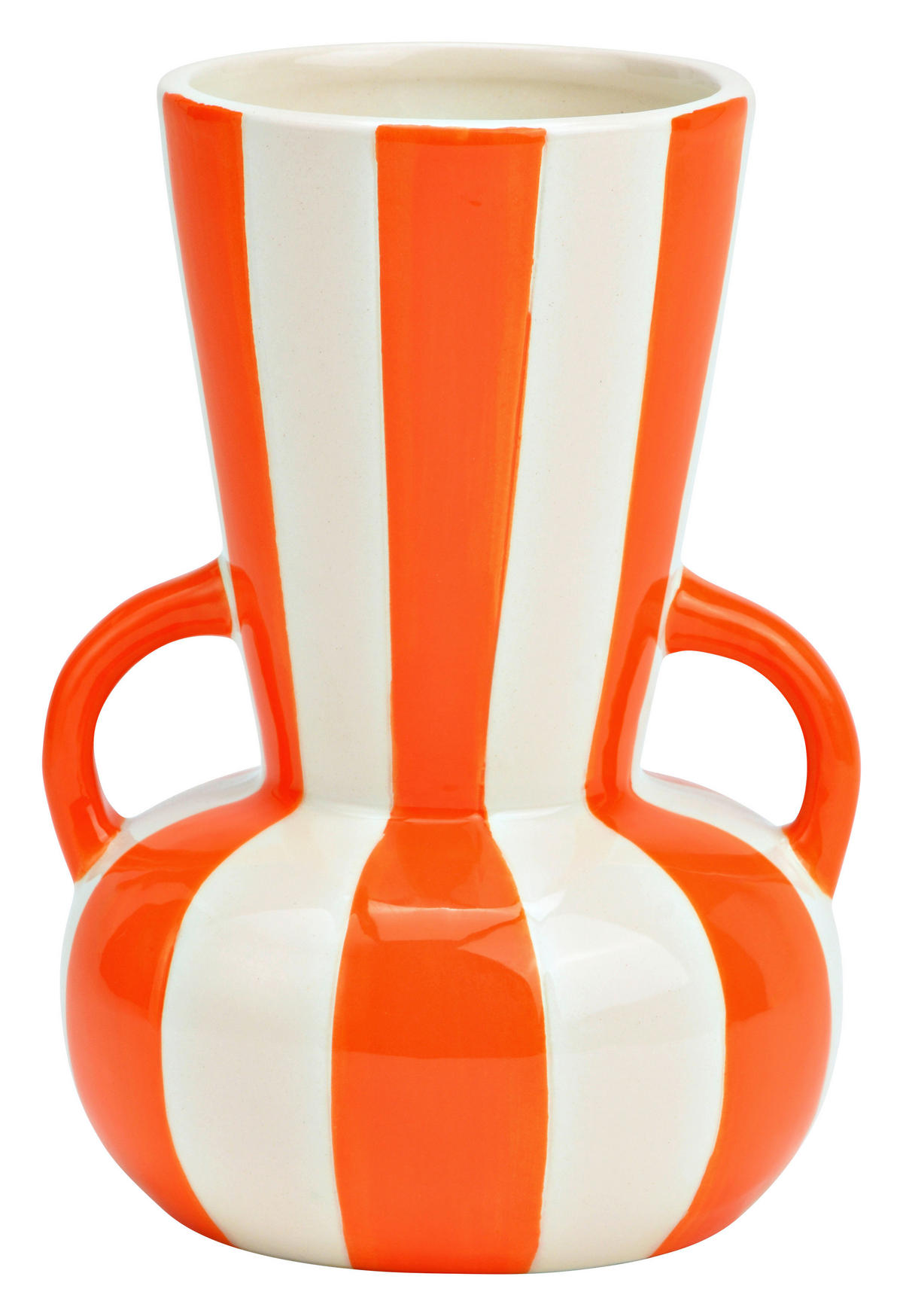 VASE  - Orange, Basics, Keramik (11,0/16,0/11,0cm)
