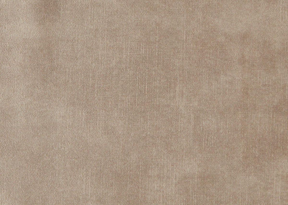 ECKSOFA in Velours Sandfarben  - Sandfarben/Schwarz, Design, Textil/Metall (301/179cm) - Chilliano