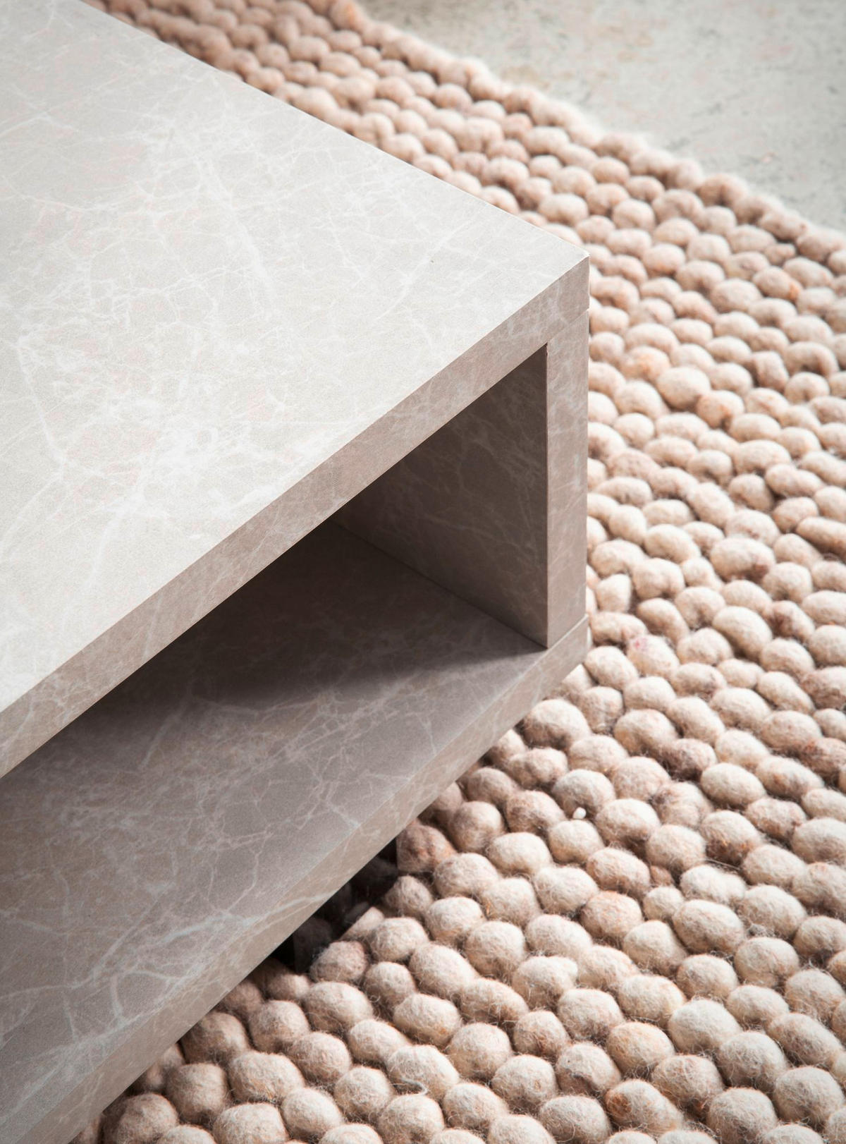 COUCHTISCH 100/50/25 cm rechteckig Sandfarben  - Sandfarben/Schwarz, Design, Holzwerkstoff/Kunststoff (100/50/25cm) - Livetastic