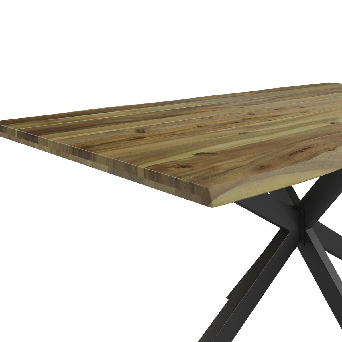 ESSTISCH rechteckig Akaziefarben  - Akaziefarben, MODERN, Holz/Metall (180/90/76cm) - MID.YOU