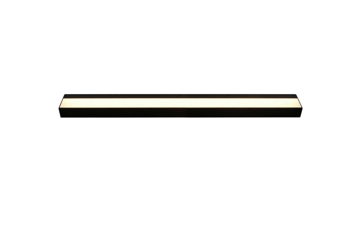 BADEZIMMER-WANDLEUCHTE - Chromfarben/Schwarz, Basics, Kunststoff/Metall (3,6/90/8cm) - Trio Leuchten