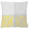 ZIERKISSEN 48/48 cm  - Gelb/Grau, Design, Textil (48/48cm) - Apelt