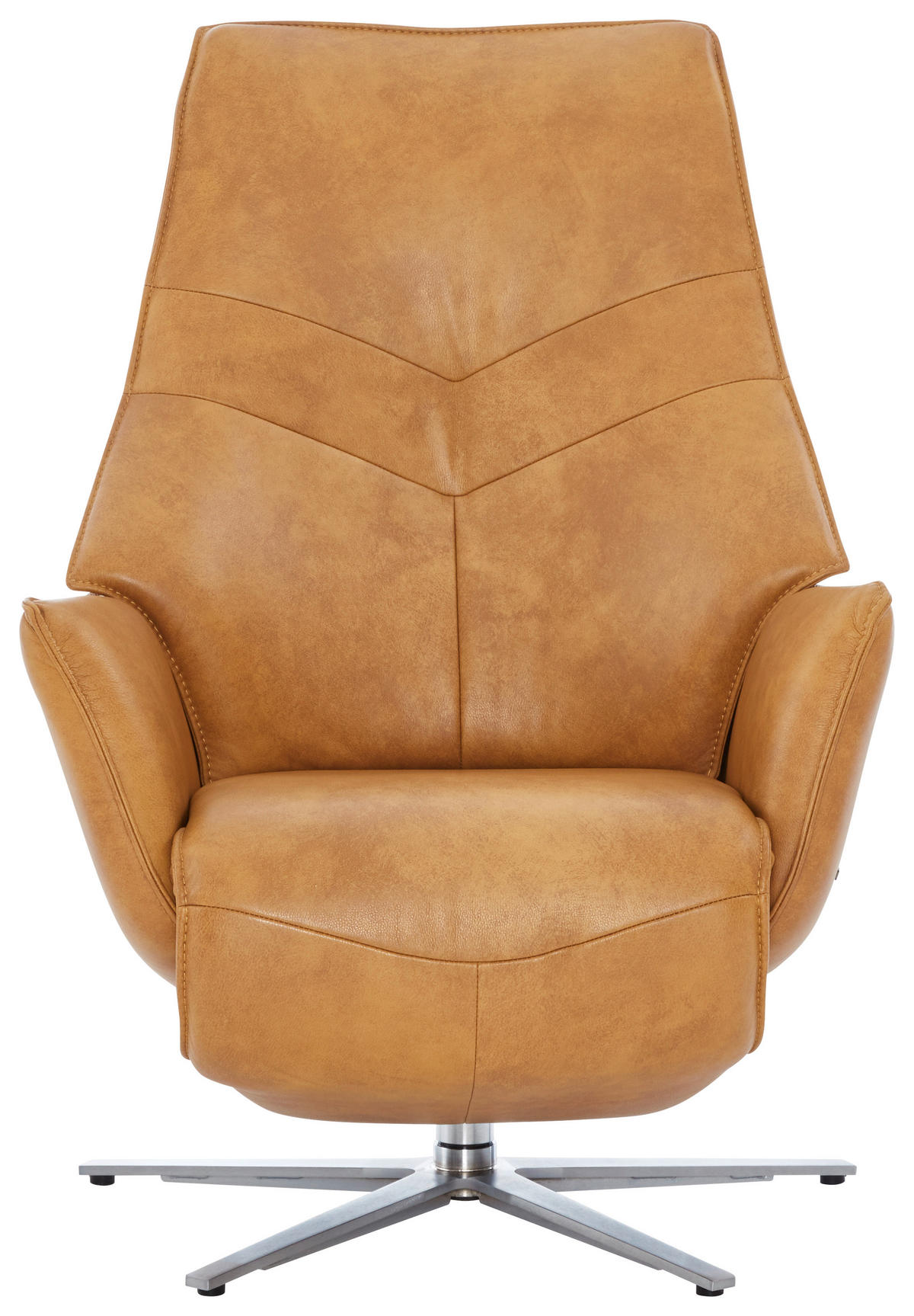 RELAXSESSEL Leder Currygelb  - Currygelb, Design, Leder/Metall (74/109/82cm) - Himolla