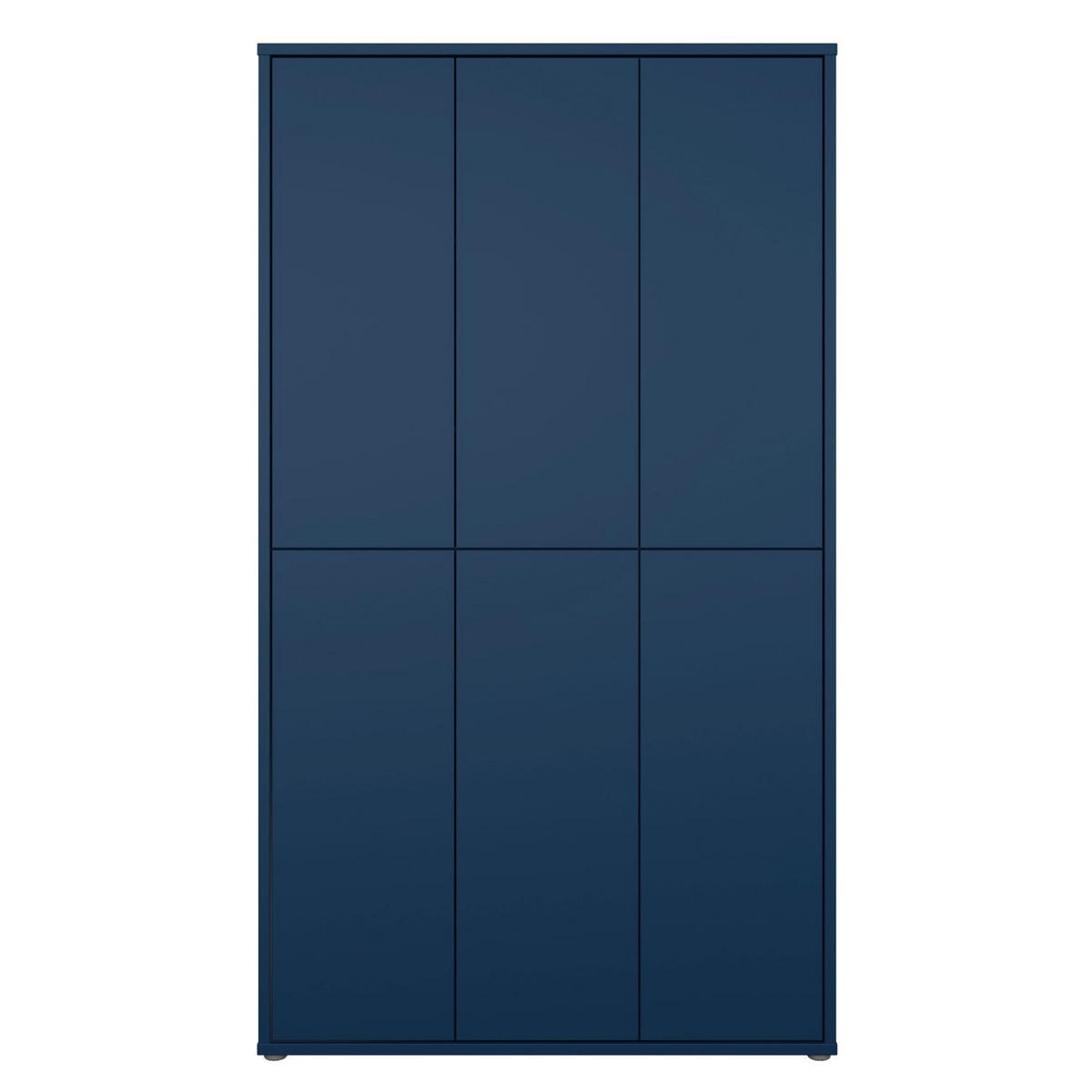 SCHUHSCHRANK Dunkelblau  - Dunkelblau/Grau, MODERN, Holzwerkstoff/Kunststoff (109,2/191,9/34,9cm) - Modern Living