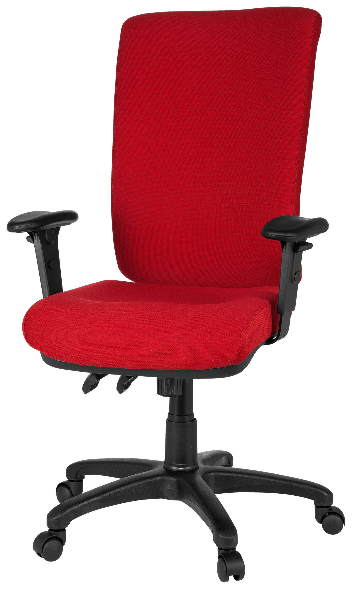VRTLJIVI STOL tekstil rdeča  - rdeča, Basics, umetna masa/tekstil (56/130/45cm) - MID.YOU