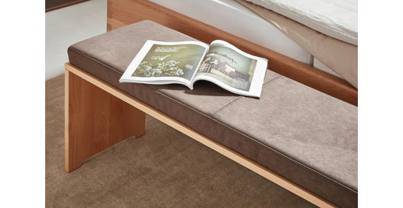 BETTBANK 120/46/35 cm   - Dunkelbraun/Erlefarben, Natur, Holz (120/46/35cm) - Valnatura