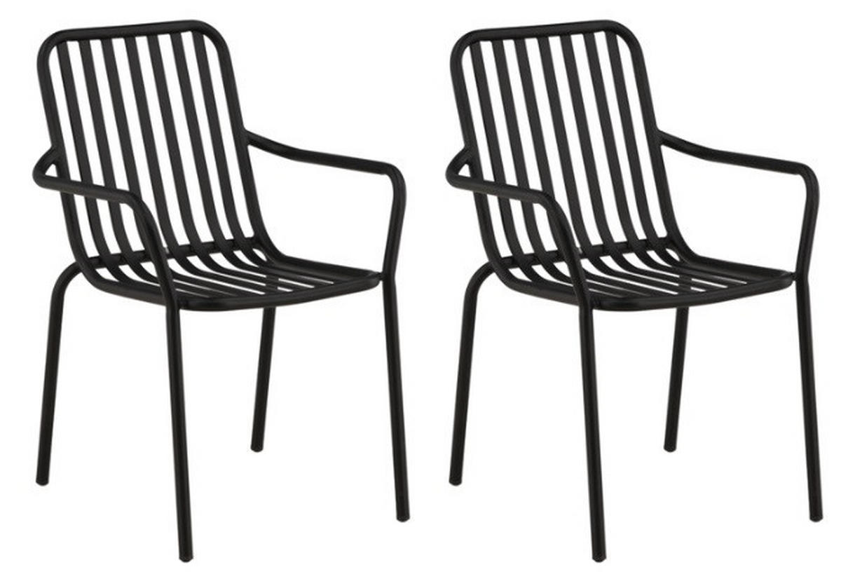UTESTOL i metall svart  - svart, Basics, metall (57/85/64cm)