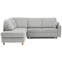 ECKSOFA  in Mikrovelours Naturfarben  208/227 cm  - Eichefarben/Rot, KONVENTIONELL, Holz/Textil (208/227cm) - Sedda