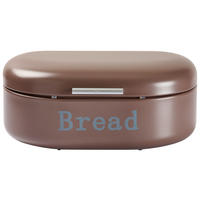 CHLEBNÍK - barvy stříbra/průhledné, Konvenční, kov/plast (33,5/23,5/14,5cm) - Homeware Profession.