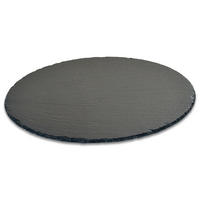 SERVIERPLATTE 35,5 cm  - Schwarz, Basics, Stein (35,5cm) - Homeware Profession.