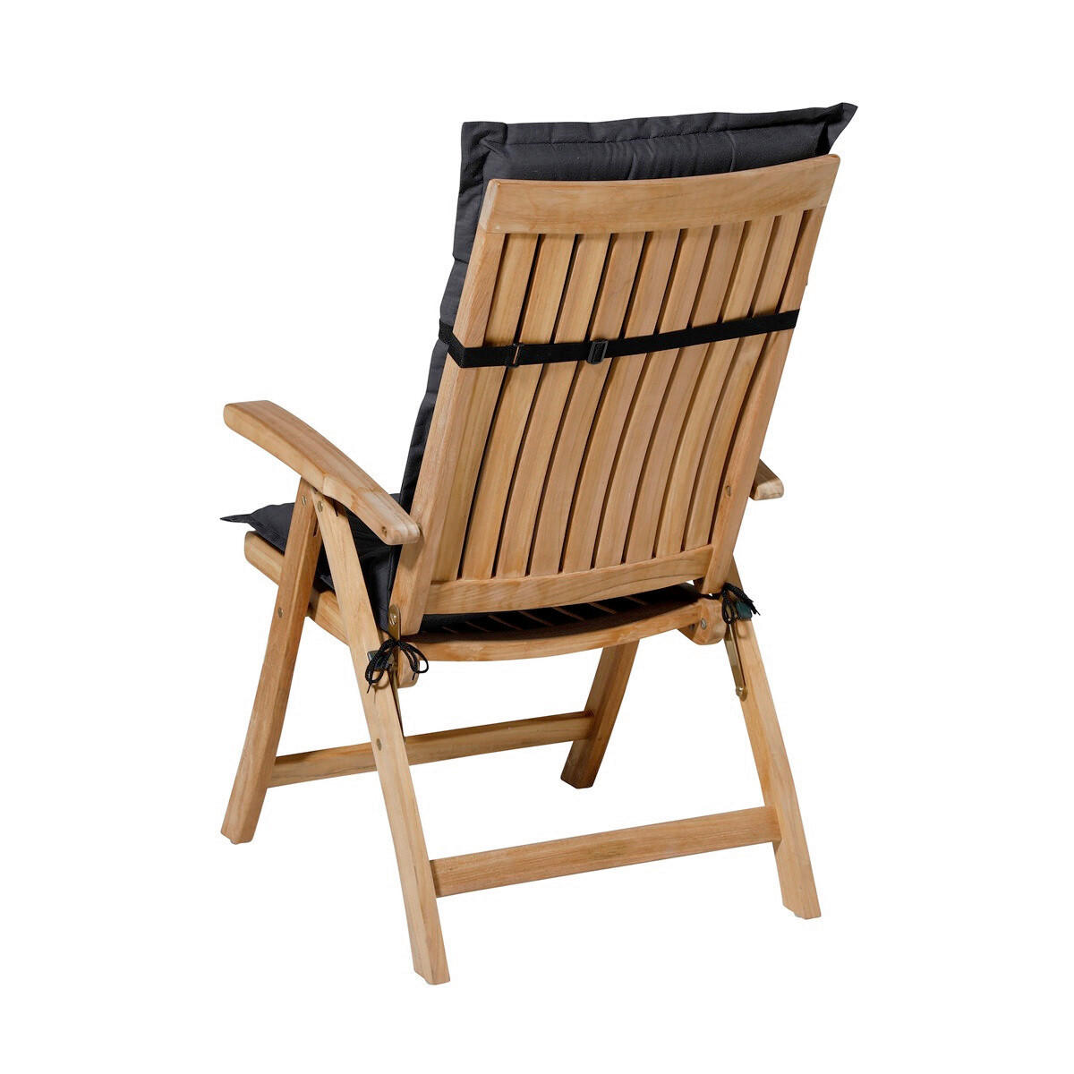 SESSELAUFLAGE in Schwarz  - Schwarz, MODERN, Textil (50/2/123cm) - Gardenson