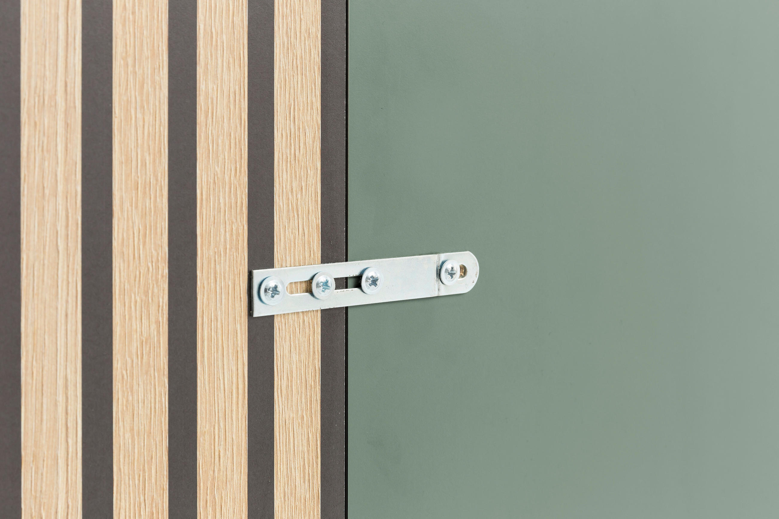 Thumbnail - Mid.you Garderobenpaneel, Grün, Eiche, Holzwerkstoff, 73.5x109x2.6 cm, Aufhängemöglichkeit, Garderobe, Garderobenpaneele...