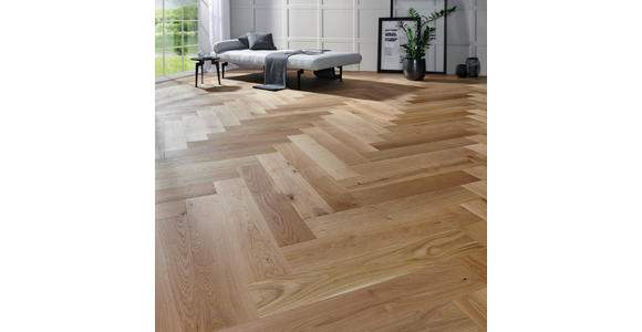 Parkett Schiffsboden Eiche per m² - Eichefarben, Design, Holz (72,5/13/1,4cm) - Ambiente