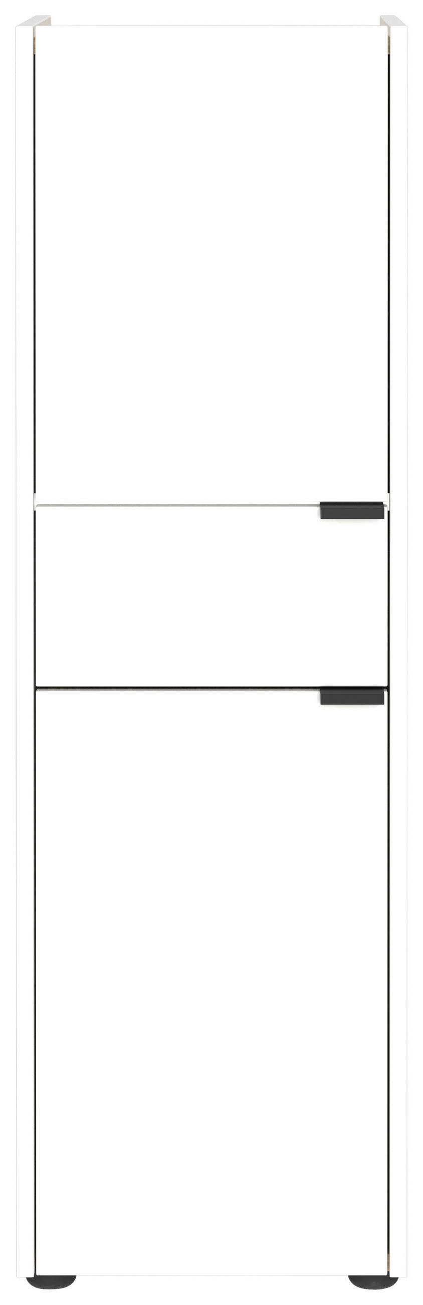 BADEZIMMER 3-teilig  in 129 cm  - Eichefarben/Schwarz, MODERN, Holzwerkstoff/Kunststoff (129cm) - Germania