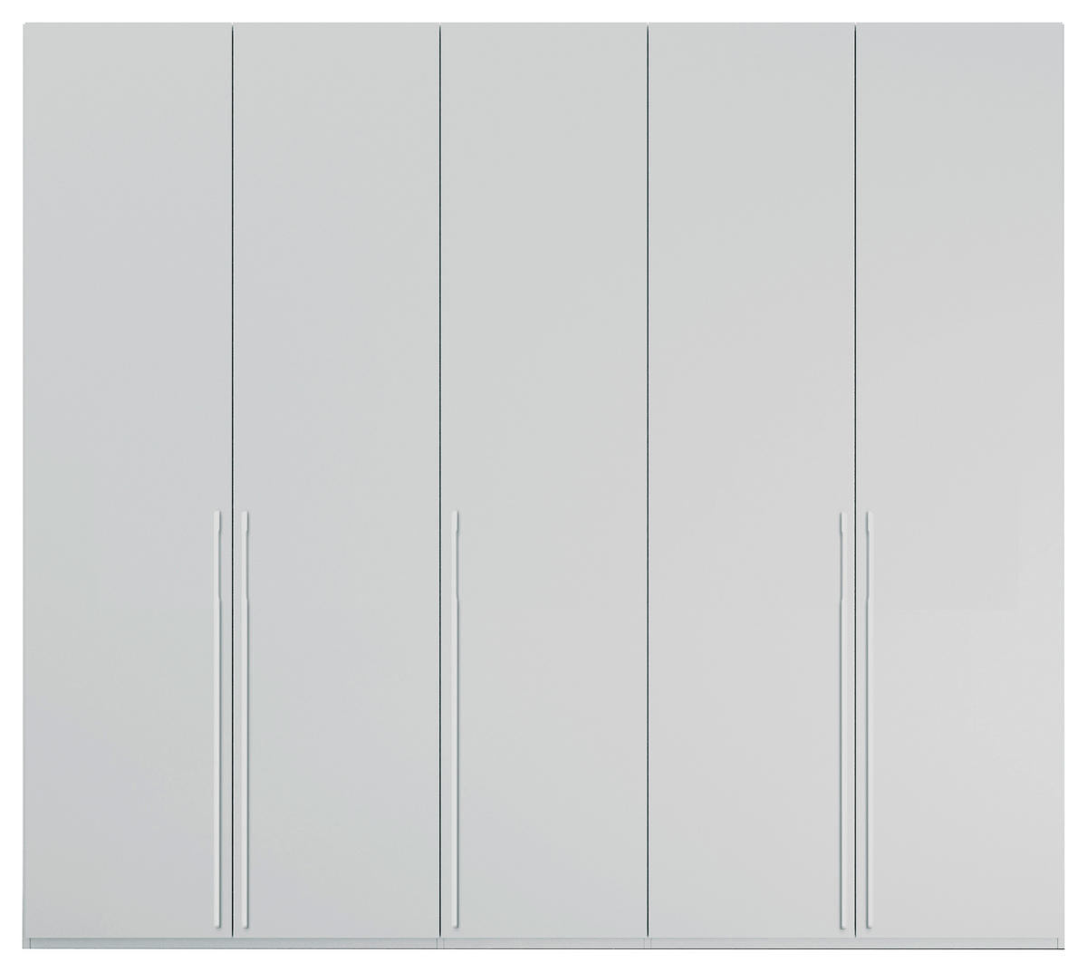 DREHTÜRENSCHRANK in Grau  - Grau, Trend, Holzwerkstoff/Metall (251/235/60cm) - Novel