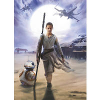 FOTOTAPETE Star Wars  - Blau/Grau, Design, Papier (184/254cm) - Star Wars
