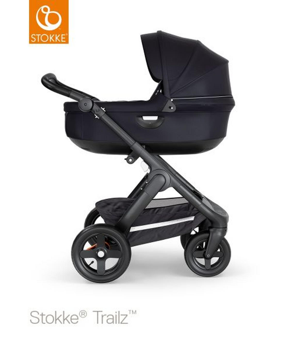 TVRDA KORPA ZA KOLICA   - crna, Osnovno, tekstil/plastika (50/65/92cm) - Stokke