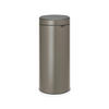 ODPADKOVÝ KOŠ  30 l - platinová, Design, kov/plast (29,5/72/32cm) - Brabantia
