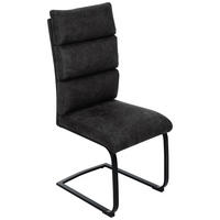 SCHWINGSTUHL  Stoffauswahl Webstoff  - Anthrazit/Schwarz, Design, Textil/Metall (47/106/63cm) - Novel