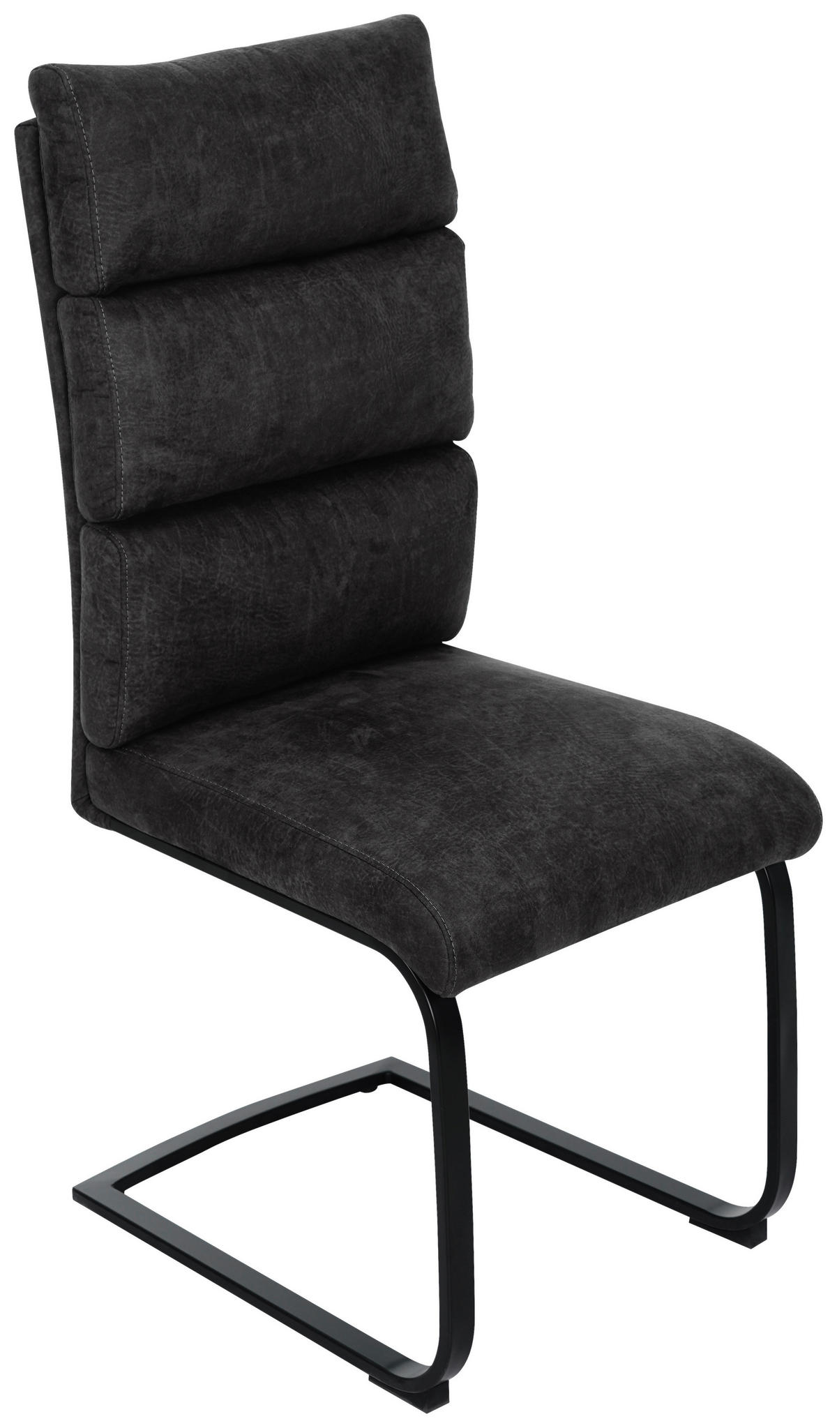 SCHWINGSTUHL  Stoffauswahl Webstoff  - Anthrazit/Schwarz, Design, Textil/Metall (47/106/63cm) - Novel