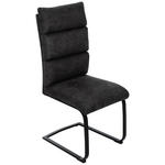 SCHWINGSTUHL  Stoffauswahl Webstoff  - Anthrazit/Schwarz, Design, Textil/Metall (47/106/63cm) - Novel