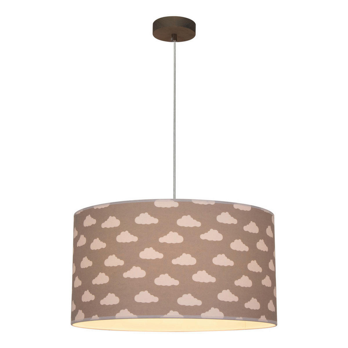 HÄNGELEUCHTE 93851361 FIETE 45/45/125 cm  - Grauweiß, Design, Textil (45/45/125cm)