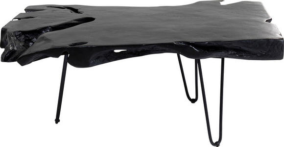COUCHTISCH in Holz, Metall 100/40/40 cm - Schwarz, Design, Holz/Metall (100/40/40cm) - Ambia Home