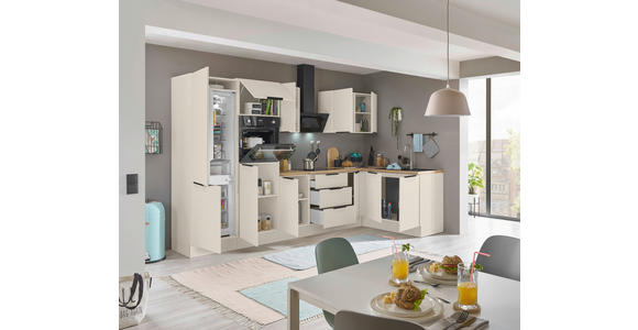 ECKKÜCHE 330/165 cm  in Kaschmir  - Kaschmir/Schwarz, Basics, Holzwerkstoff/Metall (330/165cm) - Xora