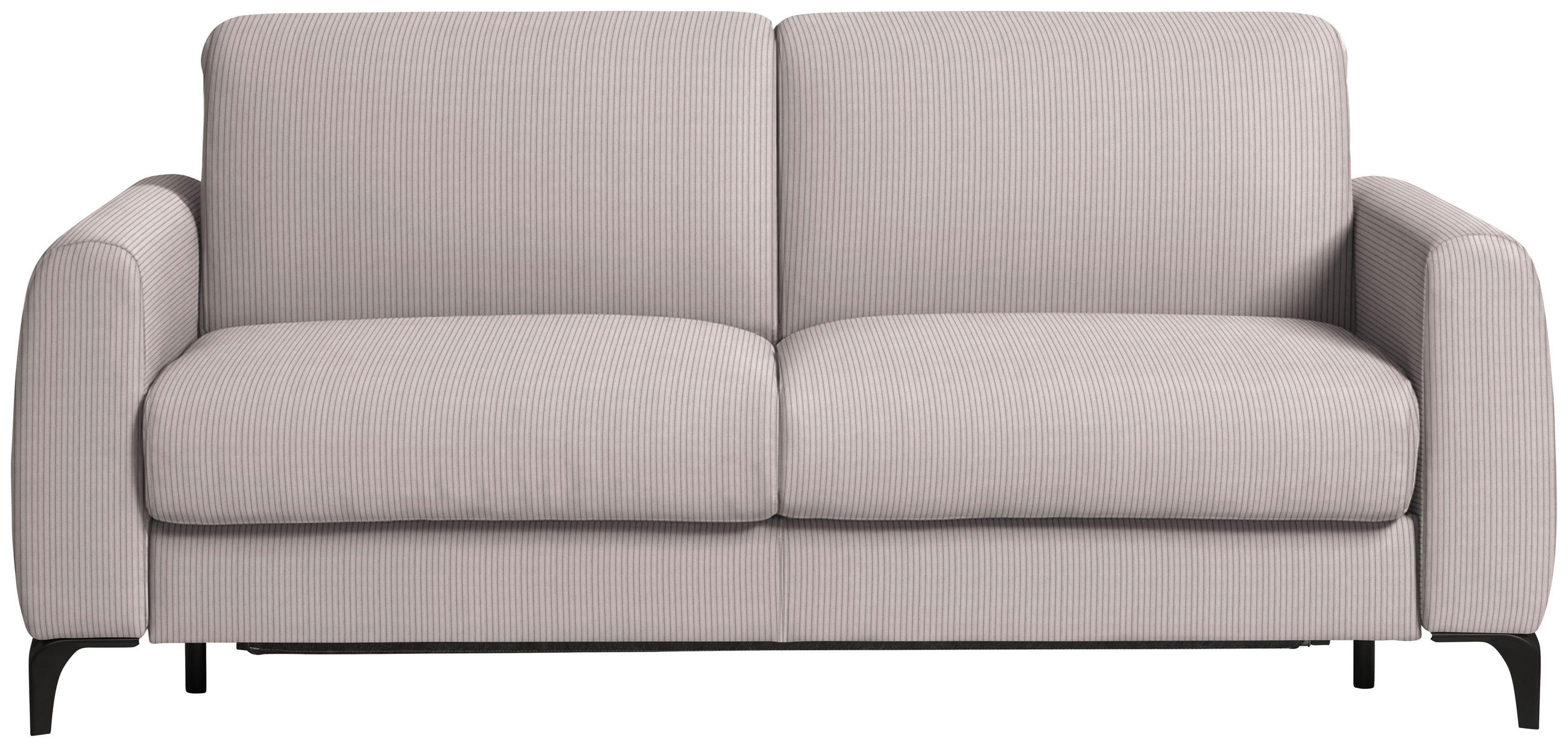 SCHLAFSOFA Cord Kaschmir  - Kaschmir/Schwarz, Konventionell, Holz/Textil (203/88/102cm) - Novel