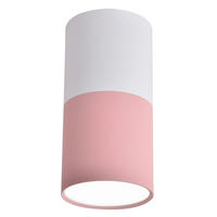 TAKLAMPA 5.8/5.8/12 cm  - vit/rosa, Basics, metall (5.8/5.8/12cm)